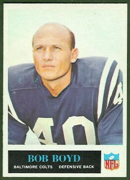 Bob Boyd 1965 Philadelphia football card