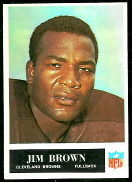 Jim Brown 1965 Philadelphia football card Jim Brown 1965 Philadelphia football card