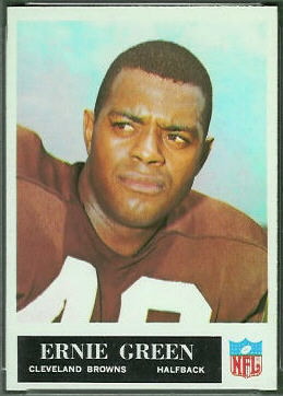 Ernie Green 1965 Philadelphia football card