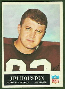 Jim Houston 1965 Philadelphia football card