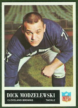 Dick Modzelewski 1965 Philadelphia football card