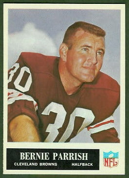 Bernie Parrish 1965 Philadelphia football card