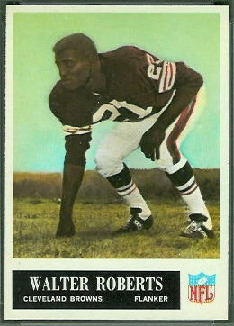 Walter Roberts 1965 Philadelphia football card