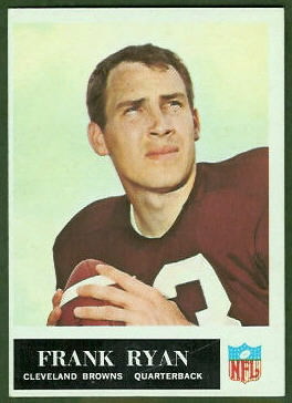 Frank Ryan 1965 Philadelphia football card