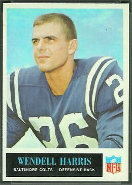 Wendell Harris 1965 Philadelphia football card