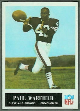 Paul Warfield 1965 Philadelphia football card Paul Warfield 1965 Philadelphia football card