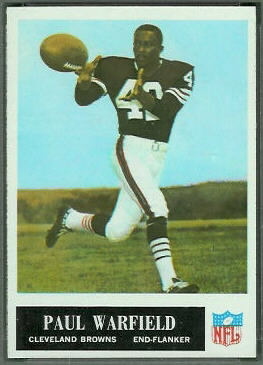 Paul Warfield 1965 Philadelphia football card