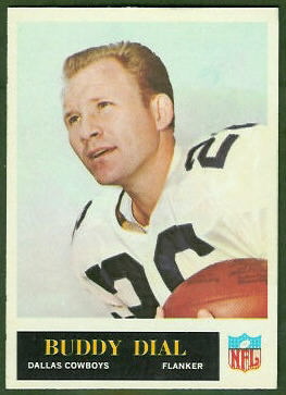 Buddy Dial 1965 Philadelphia football card