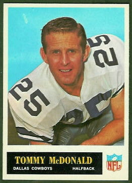 Tommy McDonald 1965 Philadelphia football card Tommy McDonald 1965 Philadelphia football card