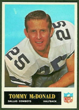 Tommy McDonald 1965 Philadelphia football card