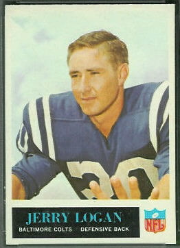 Jerry Logan 1965 Philadelphia football card
