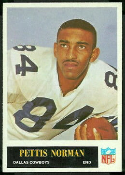 Pettis Norman 1965 Philadelphia football card