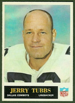 Jerry Tubbs 1965 Philadelphia football card Jerry Tubbs 1965 Philadelphia football card
