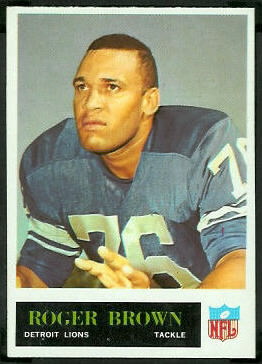 Roger Brown 1965 Philadelphia football card Roger Brown 1965 Philadelphia football card