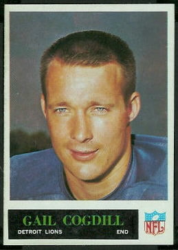 Gail Cogdill 1965 Philadelphia football card