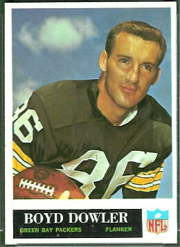Boyd Dowler 1965 Philadelphia football card Boyd Dowler 1965 Philadelphia football card