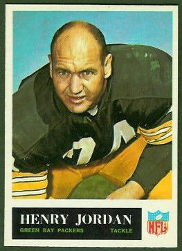 Henry Jordan 1965 Philadelphia football card