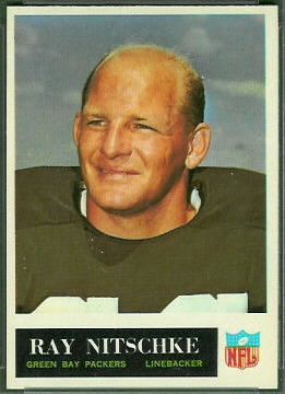 Ray Nitschke 1965 Philadelphia football card