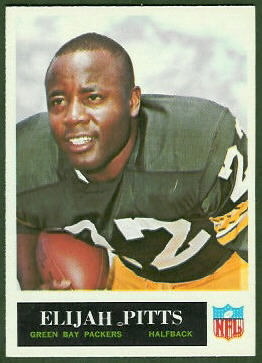 Elijah Pitts 1965 Philadelphia football card