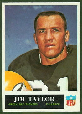Jim Taylor 1965 Philadelphia football card
