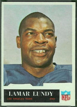 Lamar Lundy 1965 Philadelphia football card