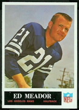 Ed Meador 1965 Philadelphia football card