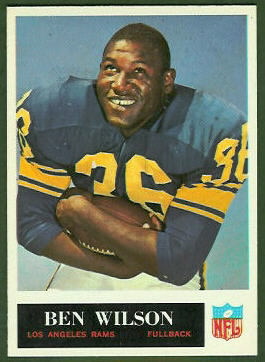 Ben Wilson 1965 Philadelphia football card