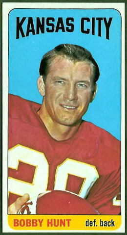 Bobby Hunt 1965 Topps football card