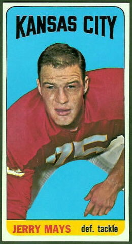 Jerry Mays 1965 Topps football card Jerry Mays 1965 Topps football card
