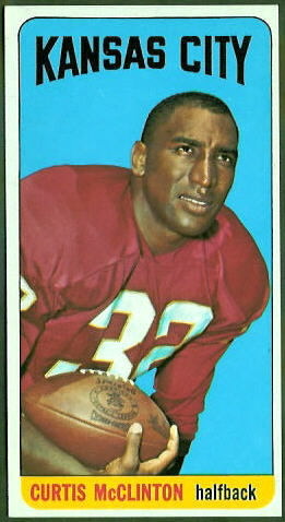 Curtis McClinton 1965 Topps football card Curtis McClinton 1965 Topps football card
