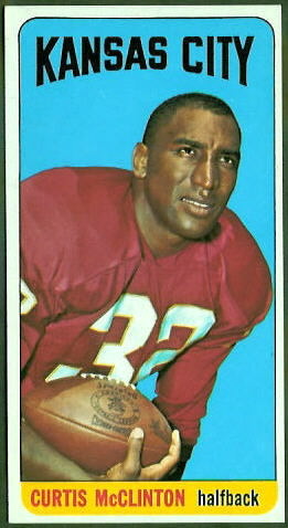 Curtis McClinton 1965 Topps football card