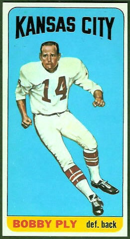 Bobby Ply 1965 Topps football card