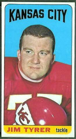 Jim Tyrer 1965 Topps football card Jim Tyrer 1965 Topps football card