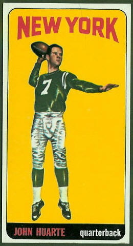 John Huarte 1965 Topps football card John Huarte 1965 Topps football card
