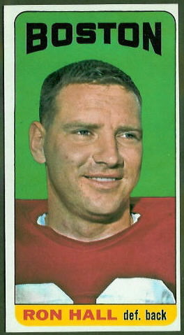 Ron Hall 1965 Topps football card