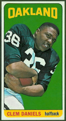 Clem Daniels 1965 Topps football card