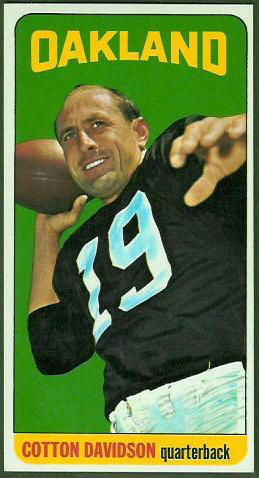 Cotton Davidson 1965 Topps football card