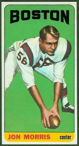 Jon Morris 1965 Topps football card