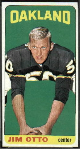Jim Otto 1965 Topps football card