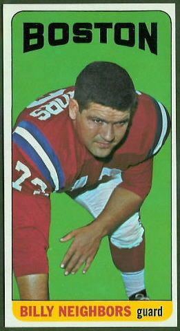 Bill Neighbors 1965 Topps football card