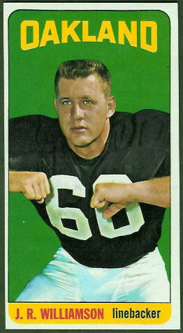 J.R. Williamson 1965 Topps football card