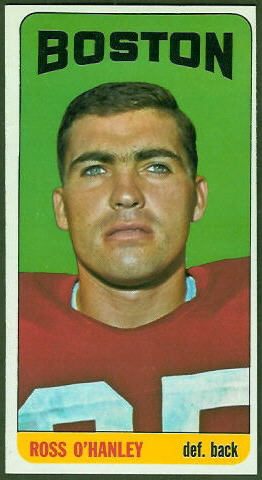 Ross O'Hanley 1965 Topps football card