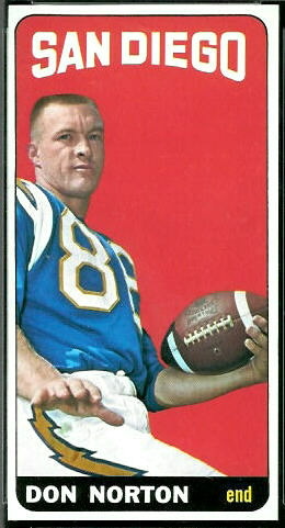 Don Norton 1965 Topps football card