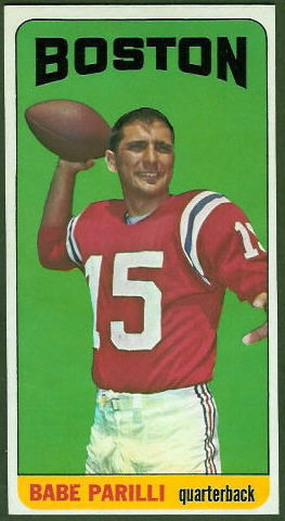 Babe Parilli 1965 Topps football card