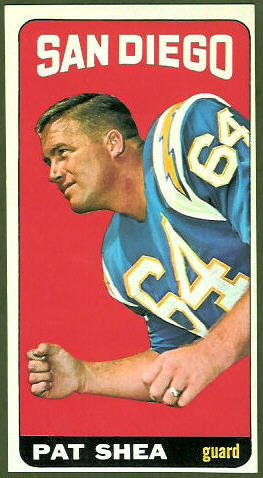 Pat Shea 1965 Topps football card