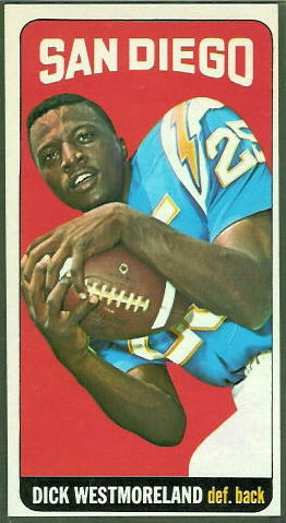 Dick Westmoreland 1965 Topps football card