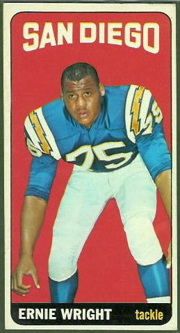 Ernie Wright 1965 Topps football card