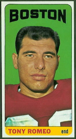 Tony Romeo 1965 Topps football card