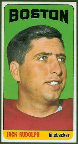 Jack Rudolph 1965 Topps football card