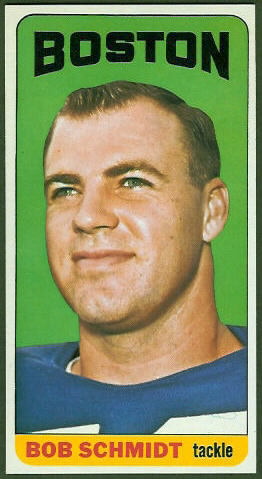 Bob Schmidt 1965 Topps football card